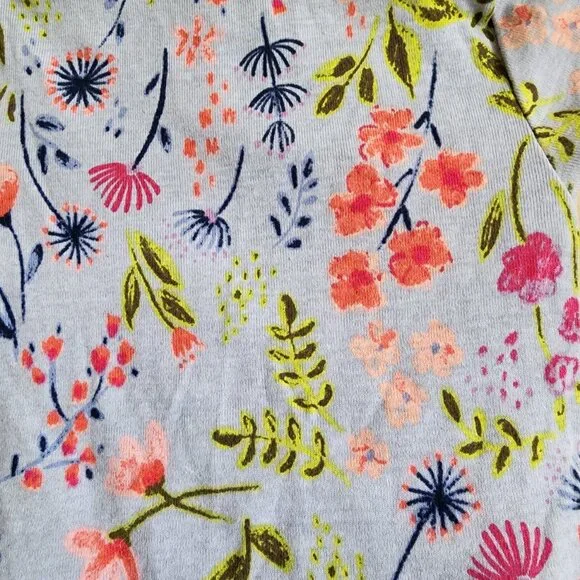 Wonder Nation Floral T-Shirt & Pant Pajama Set Size 18 Months NWOT - Picture 4 of 5